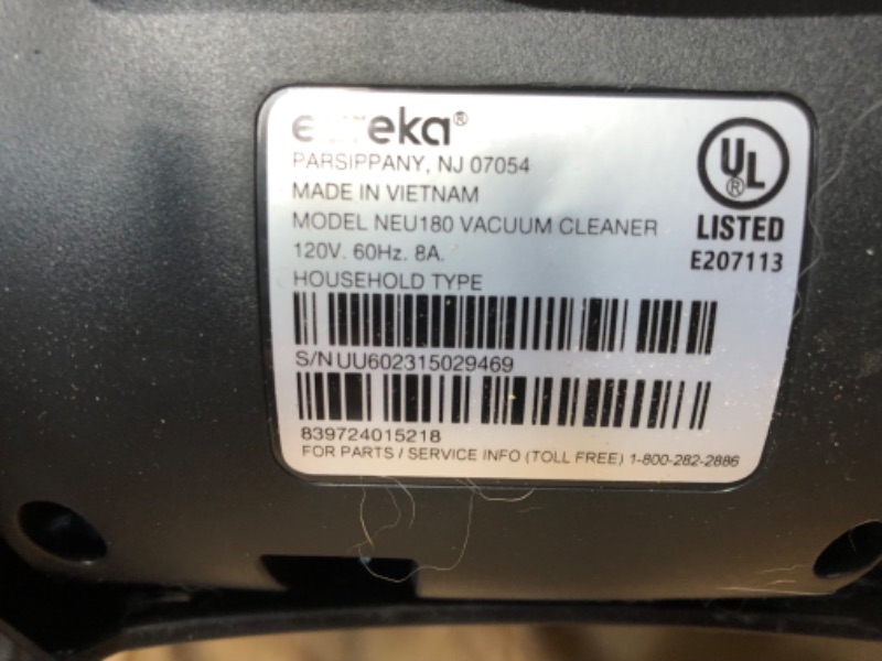 Photo 3 of Eureka PowerSpeed Multi-Surface Upright Bagless Vacuum Cleaner