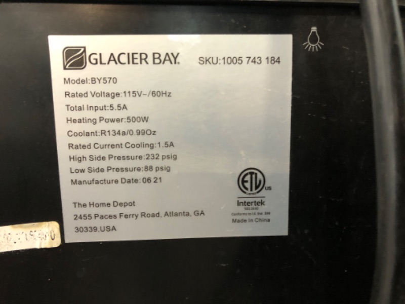 Photo 3 of Glacier Bay Matte Black Top Load Water Dispenser