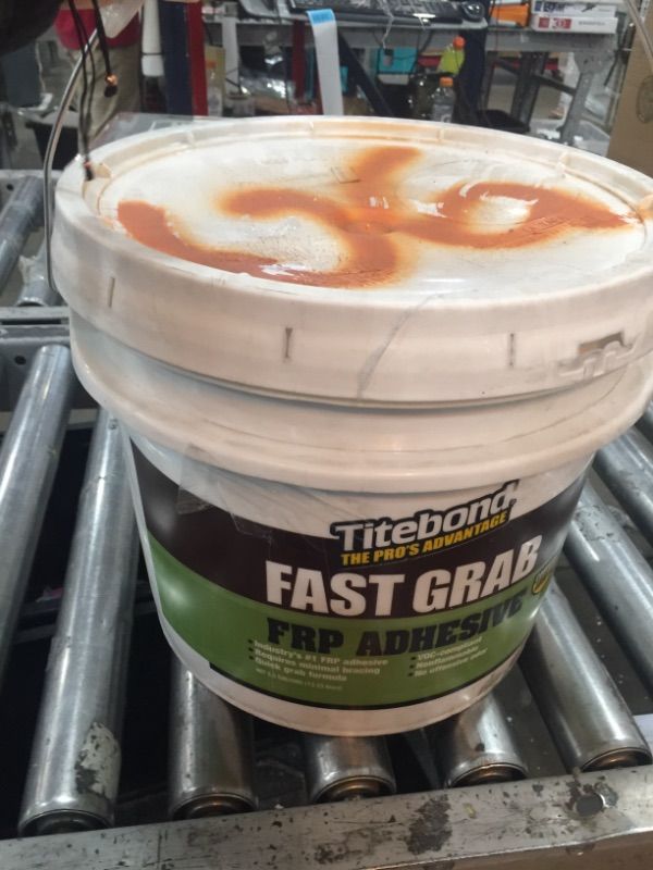 Photo 2 of Titebond 4059 GREENchoice Fast-Grab FRP Adhesive Pail, 3.5 gal