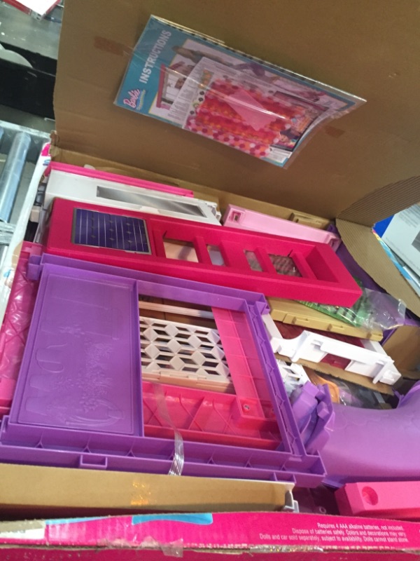 Photo 2 of Barbie Dreamhouse, Doll House Playset with 70+ Accessories Including Transforming Furniture, Elevator, Slide, Lights & Sounds Wheelchair Accessible Elevator