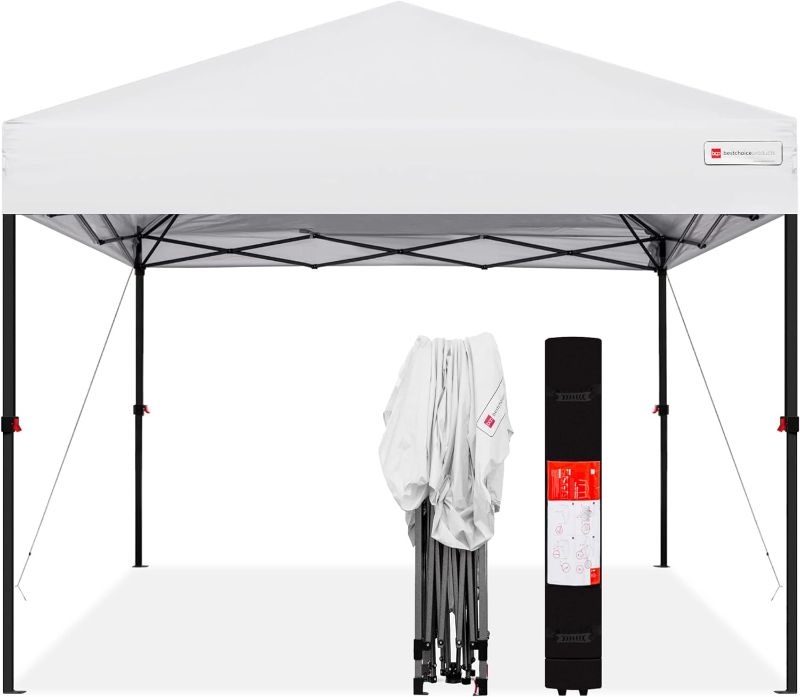 Photo 1 of 10x10ft 1-Person Setup Pop Up Canopy Tent Instant Portable Shelter 