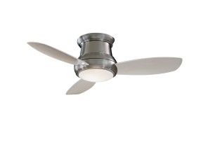 Photo 1 of (Missing parts/see notes) MinkaAire Concept II 44" 3 Blade Indoor LED Flush Mount Ceiling Fan with Remote Included

