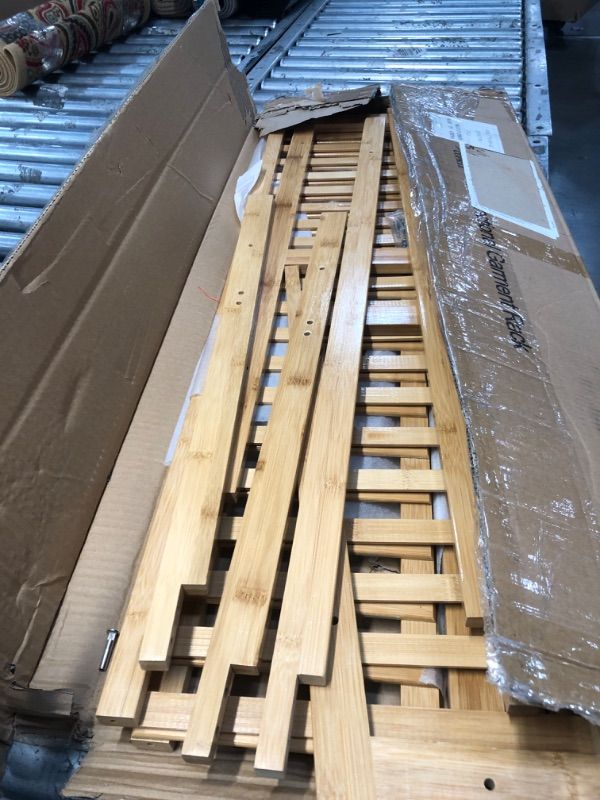 Photo 1 of * incomplete * sold for parts * 
COPREE Bamboo Garment Coat Clothes Hanging Heavy Duty Rack with top Shelf and Shoe Clothing Storage Organizer Shelves
