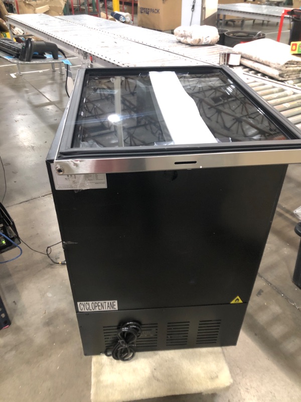 Photo 5 of ***Parts Only***Velieta 24 Inch Beverage Refrigerator Cooler,210 Cans Wide Beverage and Beer Fridge with Glass Door and Powerful Cooling Compressor, Built-in/Freestanding Drink Fridge for Kitchen, Bar or Office 24 Inch Wide Beverage Refrigerator