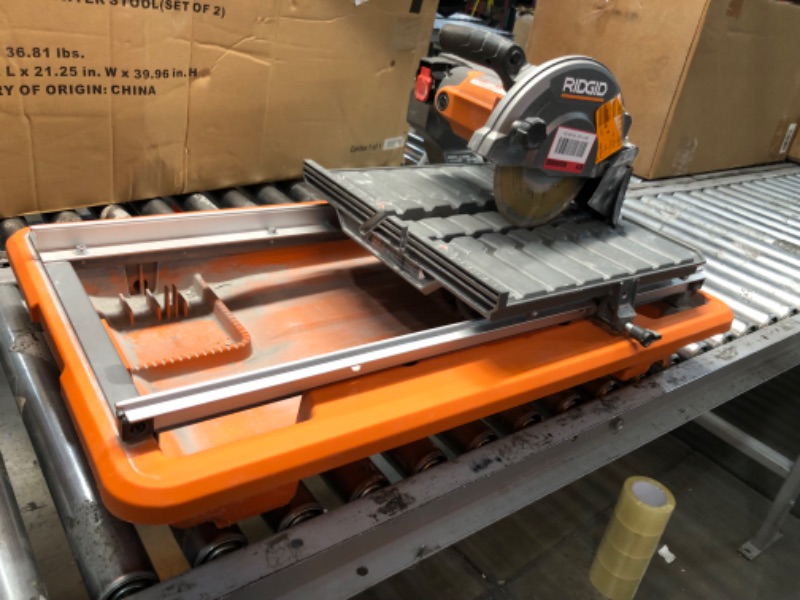 Photo 1 of 12 Amp 8 in. Blade Corded Wet Tile Saw with Extended Rip

