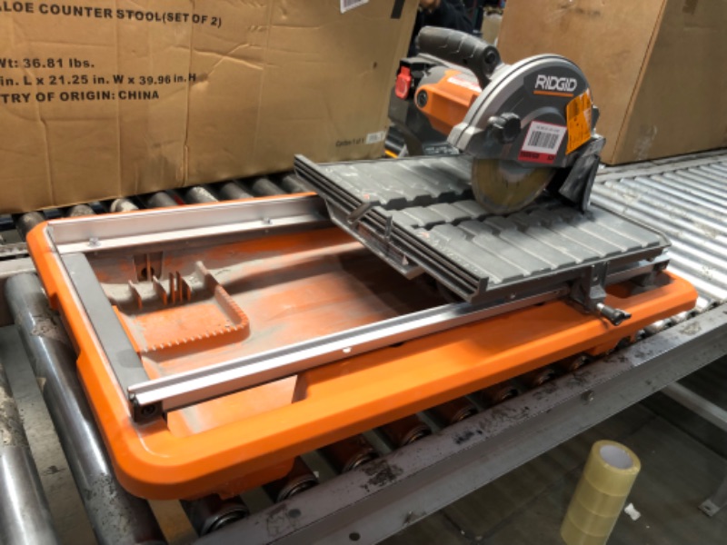 Photo 3 of 12 Amp 8 in. Blade Corded Wet Tile Saw with Extended Rip
