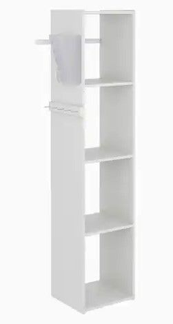 Photo 1 of 16 in. W White Wood Utility Closet Tower
