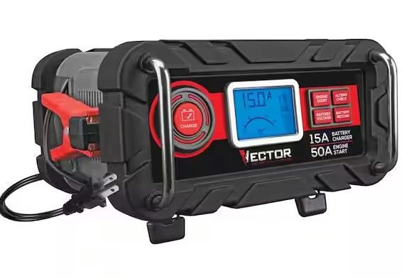 Photo 1 of VECTOR 15 Amp Automatic 12V Battery Charger with 50 Amp Engine Start and Alternator Check