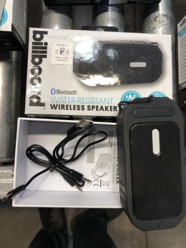 Photo 1 of billboard Water-Resistant Bluetooth Speaker, Black