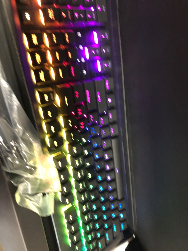 Photo 6 of EVGA Z15 RGB USB Gaming Keyboard, RGB Backlit LED, Hotswappable Mechanical Kailh Speed Silver Switches (Linear), 821-W1-15US-KR, Black
