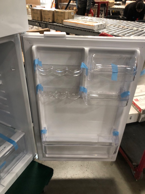 Photo 9 of 10.1 cu. ft. Top Freezer Refrigerator in White
