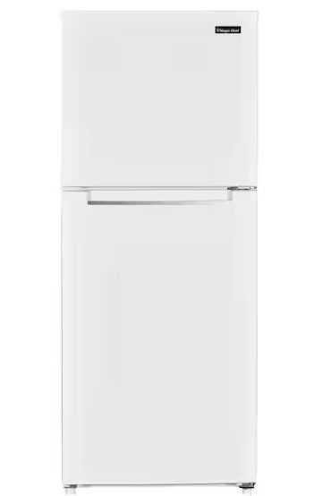 Photo 1 of 10.1 cu. ft. Top Freezer Refrigerator in White
