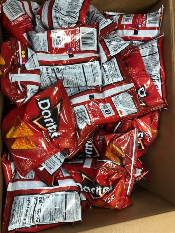 Photo 2 of BBD : 08/29/2023---Doritos Nacho Cheese Flavored Tortilla Chips, 1 oz (Pack of 40)