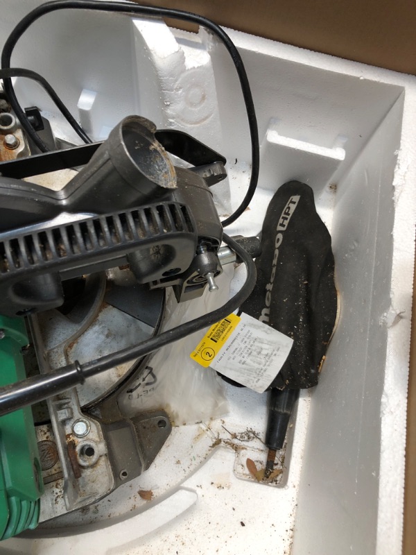 Photo 1 of *MAJOR DAMAGE SEE NOTES*
Metabo HPT C12FDHB 12" Dual Bevel Compound Miter Saw
