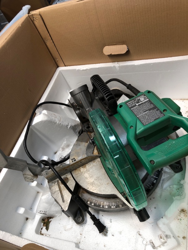 Photo 1 of *MAJOR DAMAGE SEE NOTES*
Metabo HPT C12FDHB 12" Dual Bevel Compound Miter Saw

