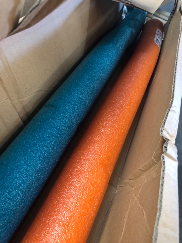 Photo 1 of 2-Pack] Pool Noodles- blue/orange 