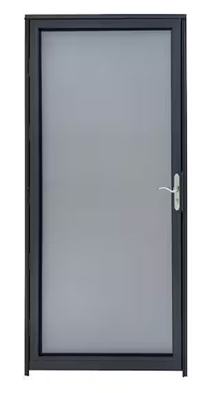 Photo 1 of Full View 36 in. x 80 in. Black Storm Door