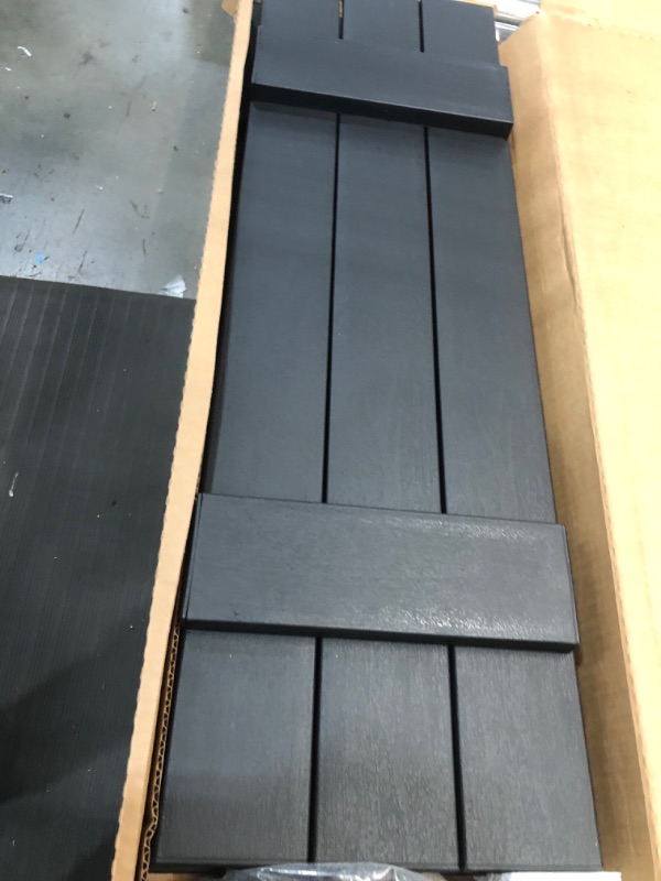 Photo 2 of 3 Closed Board and Batten Shutter Ply Gem Size: 35" H x 11" W, Color: Black