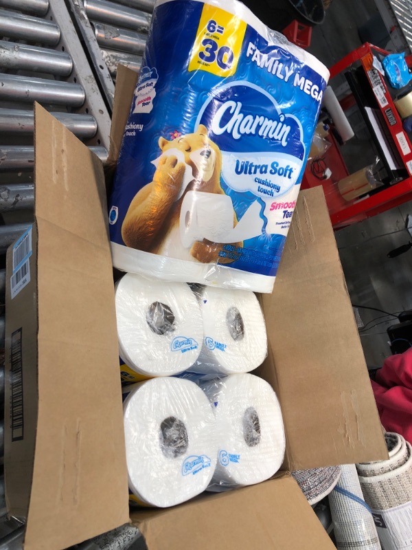 Photo 2 of Charmin Ultra Soft Cushiony Touch Toilet Paper, 18 Family Mega Rolls = 90 Regular Rolls