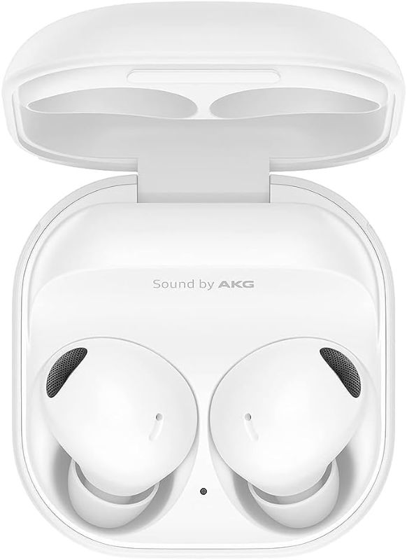 Photo 1 of SAMSUNG Galaxy Buds 2 Pro True Wireless Bluetooth Earbuds w/ Noise Cancelling, Hi-Fi Sound, 360 Audio, Comfort Ear Fit, HD Voice, Conversation Mode, IPX7 Water Resistant, US Version, White (Pack of 1)
