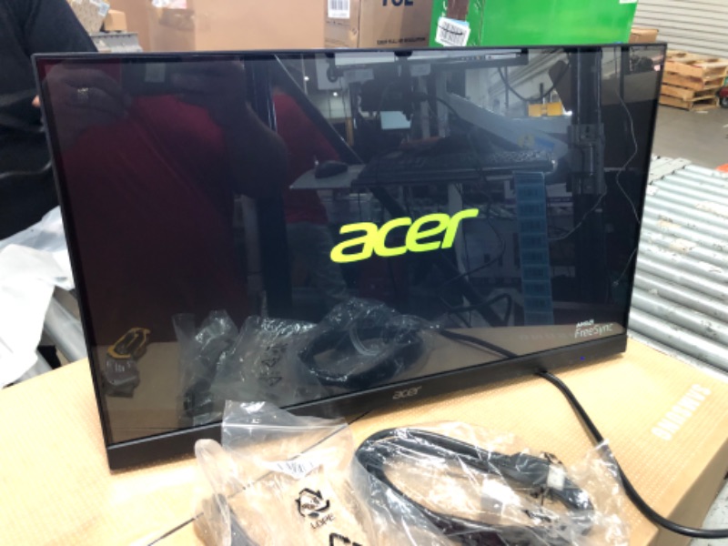 Photo 2 of Acer UT222Q bmip 21.5” Full HD (1920 x 1080) 10 Point Touch Monitor with AMD FreeSync Technology Up to 75Hz 5ms (Display Port, HDMI Port, VGA & USB Port),Black 21.5-inch