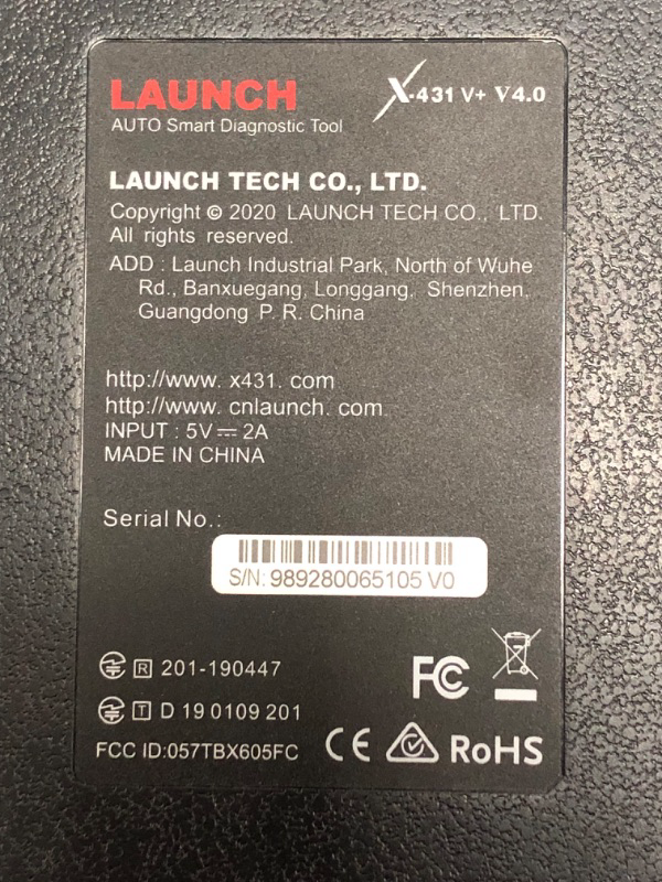 Photo 7 of * important * see clerk notes * 
2023 LAUNCH X431 V Pro 4.0 Elite OEM Bluetooth Bidirectional Scan Tool with All Connectors,Same as X431 Pro3S+