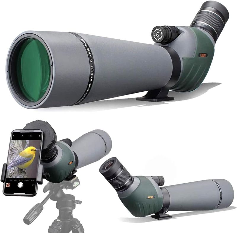 Photo 1 of **NON-REFUNDABLE-SEE COMMENTS** Gosky 20-60x80 Dual Focusing ED Spotting Scope - Ultra High Definition Optics Scope with Carrying Case and Smartphone Adapter for Target Shooting Hunting Bird Watching Wildlife Astronomy Scenery
