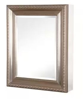 Photo 1 of 24 in. W x 30 in. H Rectangular Medicine Cabinet with Mirror