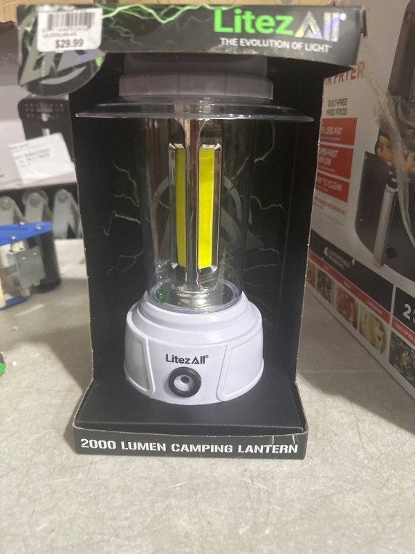 Photo 3 of * broken button * sold for parts/repair *
LITEZ ALL 2000 Lumen Lantern CAMPING LIGHT
