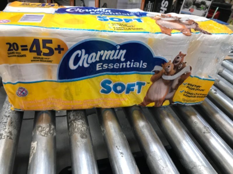 Photo 2 of Charmin Essentials Soft 2-Ply Bathroom Tissue, White, 200 Sheets Per Roll, Pack of 20 Rolls