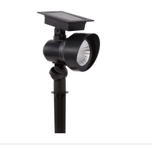 Photo 1 of 2pcks of Harbor Breeze 20-Lumen Black Solar LED Flood Light
