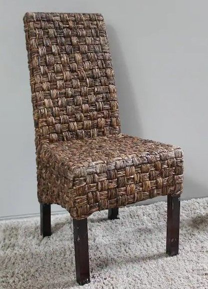 Photo 1 of ***STOCK IMAGE FOR SAMPLE***
1 Victor Abaca Basket Weave Dining Chair with Mahogany Hardwood Frame 1- piece
