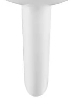 Photo 1 of *** Pedestal ONLY**Plaisir Rounded Pedestal Sink in Glossy White
