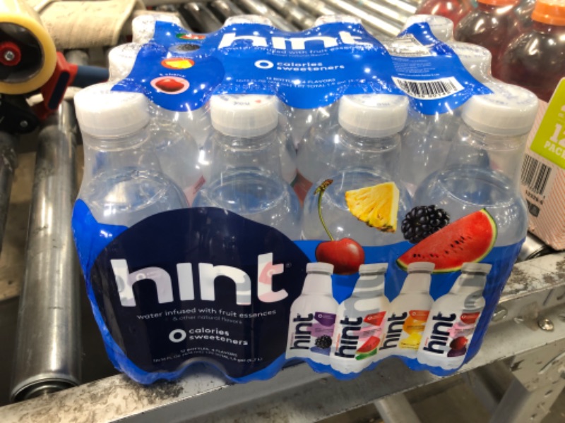 Photo 2 of **best by 11/13/2024!! Hint Water Best Sellers Pack (Pack of 12), 16 Ounce Bottles, 3 Bottles Each of: Watermelon, Blackberry, Cherry, and Pineapple, Zero Calories, Zero Sugar and Zero Sweeteners 4-Flavor Best Sellers Pack