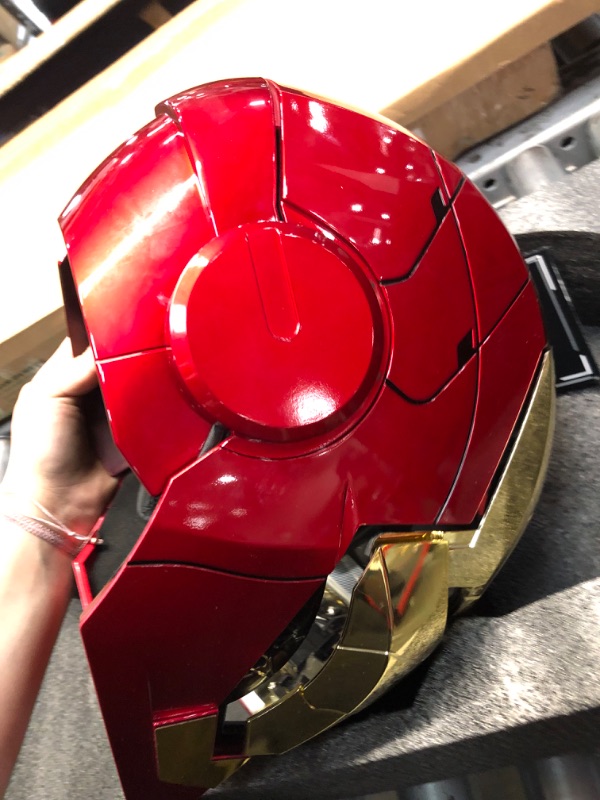 Photo 5 of ****DAMAGED, SEE NOTES***YONTYEQ Iron-man MK 5 Helmet Wearable Electronic Open/Close Iron-man Mask Kids Toys Birthday Christmas Gift
