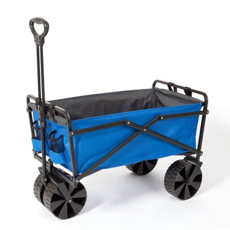 Photo 1 of **MISSING HANDLE**
Maxwell Navy Blue  Folding Beach Wagon