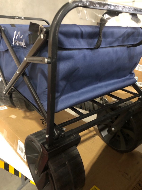 Photo 5 of **MISSING HANDLE**
Maxwell Navy Blue  Folding Beach Wagon