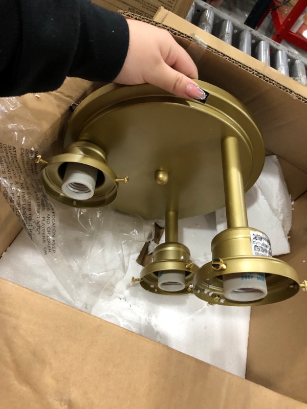 Photo 1 of 3 light golden fixture for house 