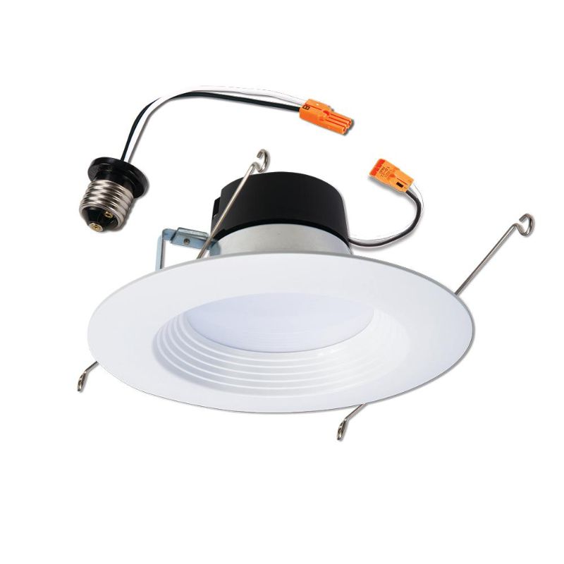 Photo 1 of HALO LT56 Series 5 in/6 in Selectable CCT (3000-5000K) Integrated LED, White Recessed Light, Dimmable Retrofit Trim 5/6 inch White