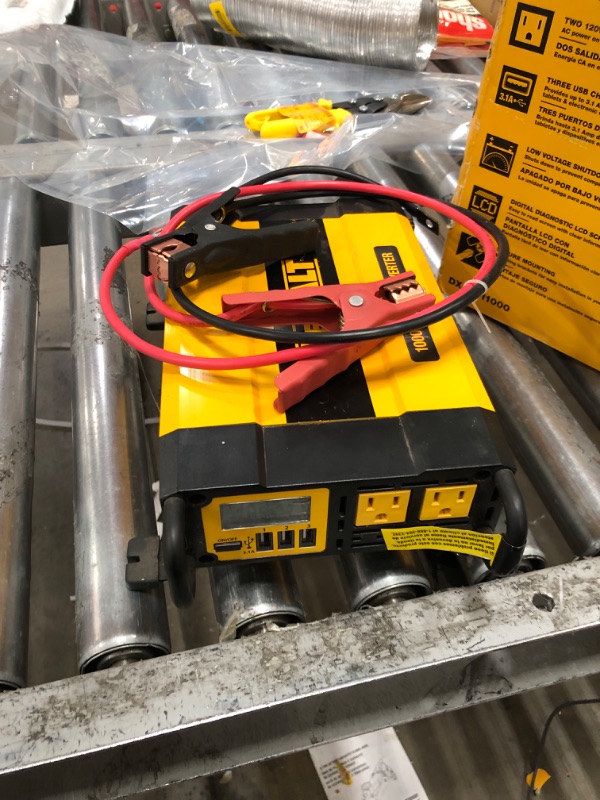 Photo 2 of DEWALT DXAEPI1000 Power Inverter 1000W Car Converter & DXAEPI140 Power Inverter 140W Car Converter: 12V DC to 120V AC Power Outlet with Dual 3.1A USB Ports Car Converter + Car Converter