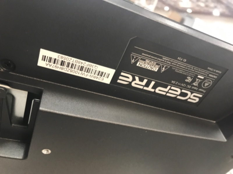 Photo 4 of MISSING POWER CORD**Sceptre New 24-inch Gaming Monitor 100Hz 1ms DisplayPort HDMI x2 100% sRGB AMD FreeSync Build-in Speakers, Eye Care Frameless Machine Black 2024 (E248W-FW100T) 24" Gaming 100Hz DP HDMI