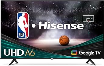 Photo 1 of Hisense 50-Inch Class A6 Series 4K UHD Smart Google TV with Alexa Compatibility, Dolby Vision HDR, DTS Virtual X, Sports & Game Modes, Voice Remote, Chromecast Built-in (50A6H)
