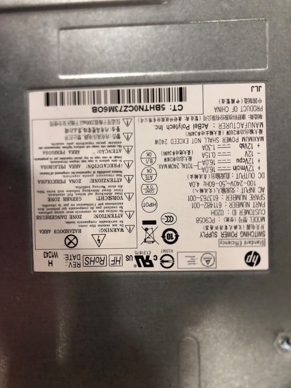 Photo 7 of PARTS ONLY, NON REFUNDABLE  DAMAGED FRAME**HP Compaq 6300 Pro Desktop PC - Intel Core i3-3220 3.3GHz 8GB 250GB DVD Windows 10 Pro (Renewed)
