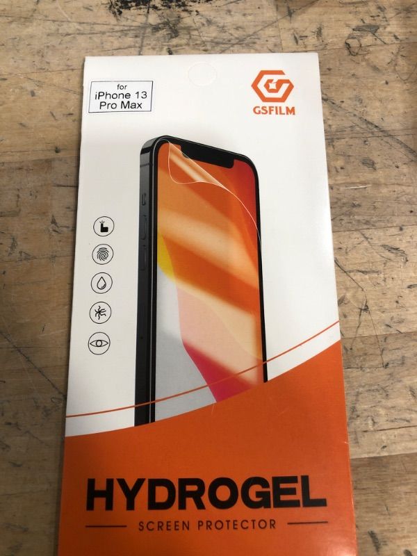 Photo 1 of 2 PACK***AmaCase Premium Hydrogel Film Screen Protector for iPhone 13 Pro Max, Non-Breakable Soft TPU Transparent Protective Screen Protector (iPhone 13 Pro Max)