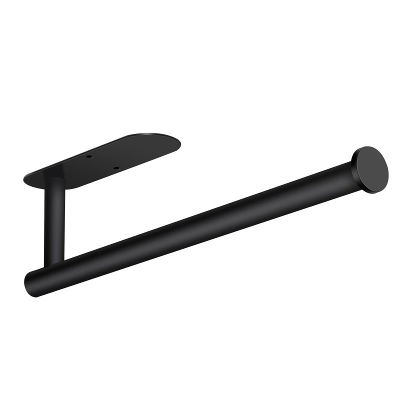 Photo 1 of 2 pack***Paper Towel Holder,304 Stainless Steel Paper Towel Holder Under Cabinet,Paper Towel Holder Wall Mount Supports Self-Adhesive or Drill Mounting,Under Cabinet Paper Towel Holder,Black Paper Towel Holder