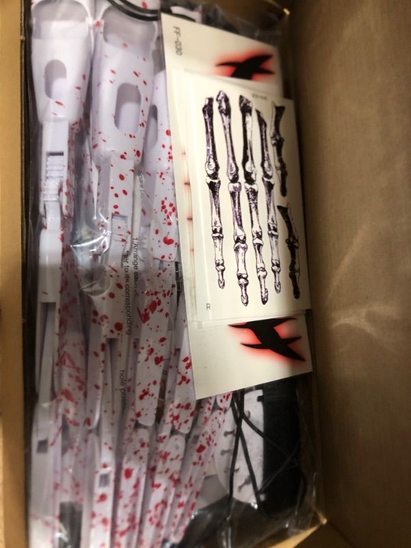 Photo 1 of 2 PACK**WAASII Halloween Articulated Fingers, Scary Cosplay Accessories, Articulated Finger Extensions Fits All Finger Sizes, As Flexible as Your Own Fingers, Scary Cosplay Accessories White