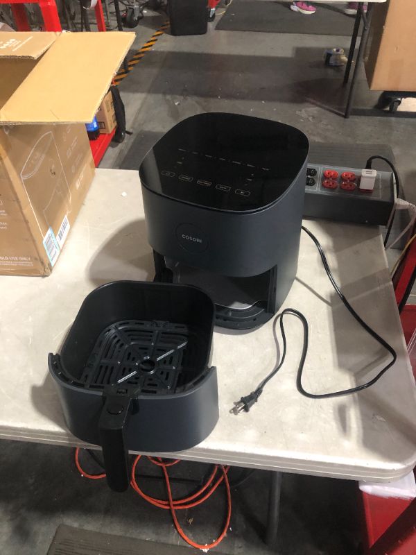 Photo 2 of ***USED - POWERS ON***
COSORI Air Fryer, 5 QT, 9-in-1 Compact Oilless Black