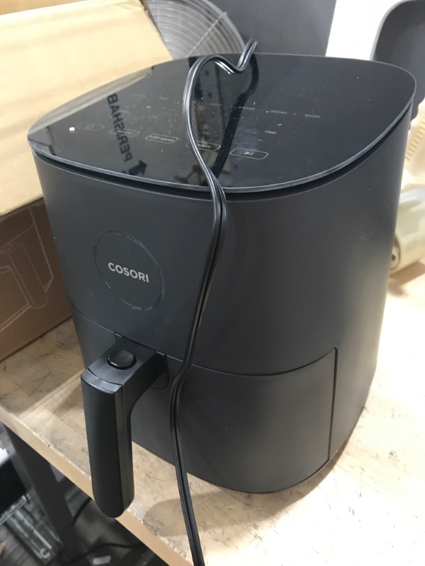 Photo 4 of ***USED - POWERS ON***
COSORI Air Fryer, 5 QT, 9-in-1 Compact Oilless Black