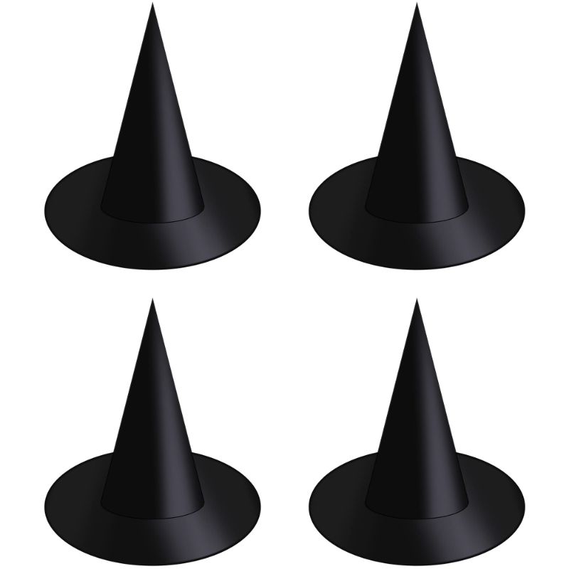 Photo 1 of 2 pack - Halloween Witch Hat Witch Costume Accessory for Halloween 4pcs