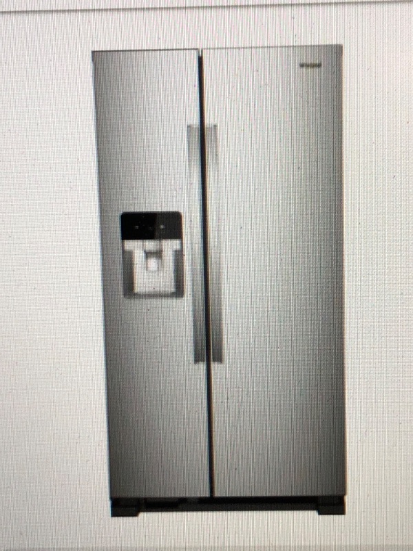 Photo 1 of Whirlpool® 33 in. 21.4 Cu. Ft. Fingerprint Resistant Stainless Steel Side-by-Side Refrigerator